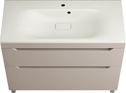 Style Line Тумба с кварцевой раковиной жасмин раковиной Остин 100 крем – фотография-1